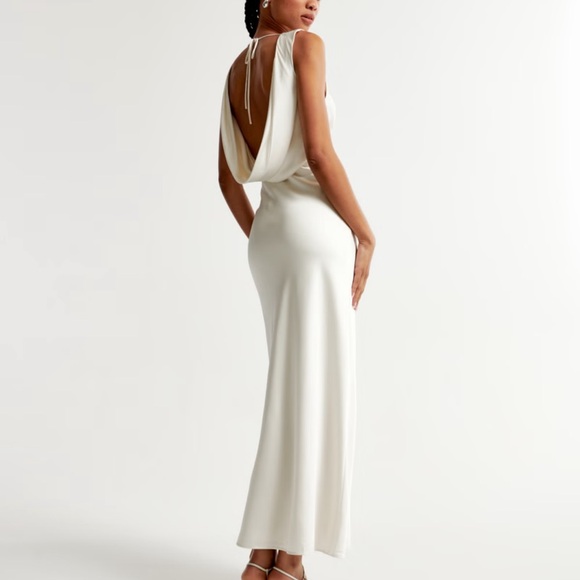 Abercrombie and Fitch Plunge Cowl Back Maxi Dress - Picture 2 of 2